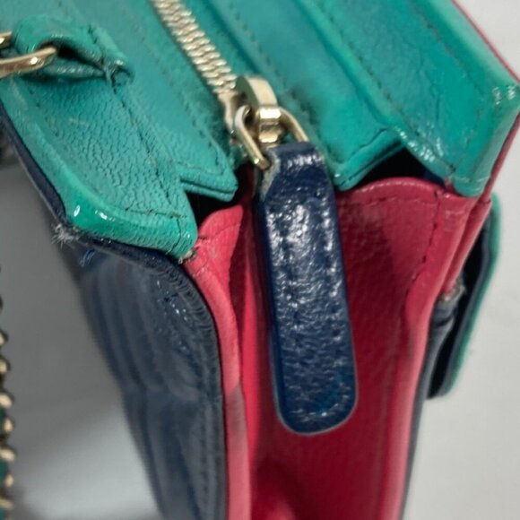 CHANEL Pink Caviar Leather Logo Pochette Shoulder Bag - Picture 12 of 14